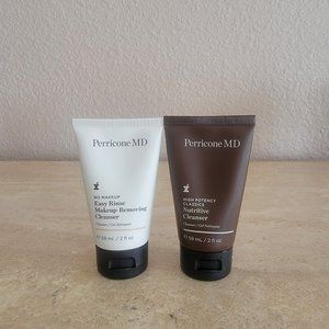 Perricone MD Nutritive Face Cleanser & No Makeup Removing Cleanser NEW